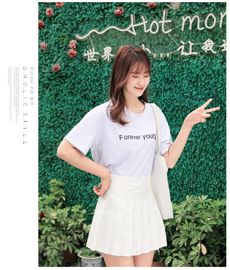 Half-Length Pleated Skirt Spring and Summer 2026 New Style Black Plus Size Autumn and Winter Plaid Korean Style High-Waisted A-Line Short Skirt