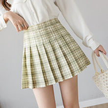 Half-Length Pleated Skirt Spring and Summer 2026 New Style Black Plus Size Autumn and Winter Plaid Korean Style High-Waisted A-Line Short Skirt