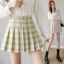 Half-Length Pleated Skirt Spring and Summer 2026 New Style Black Plus Size Autumn and Winter Plaid Korean Style High-Waisted A-Line Short Skirt