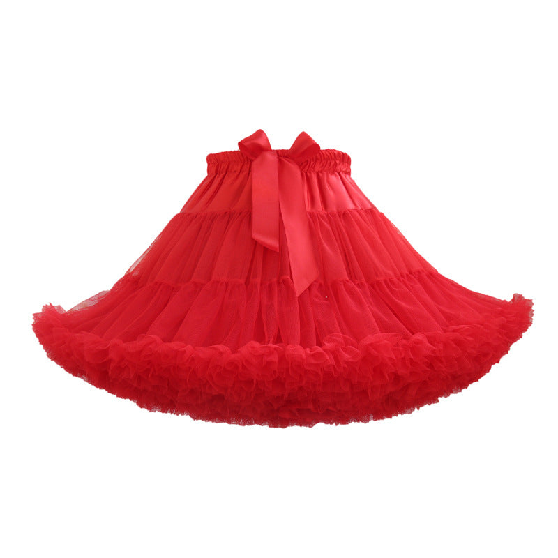 Adult Cloud Brace New Style Breathable Veil Skirt Super Veil Mesh Lolita Soft Girl Tutu Skirt Boneless Pirate Skirt