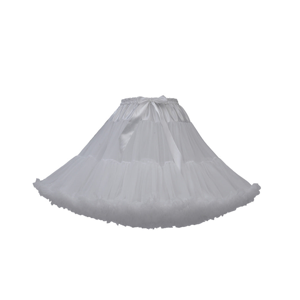 Adult Cloud Brace New Style Breathable Veil Skirt Super Veil Mesh Lolita Soft Girl Tutu Skirt Boneless Pirate Skirt