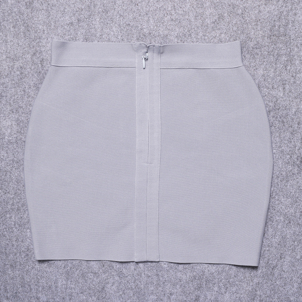 European and American Style Sexy Cross-Over Ultra-Short Skirt, High-Waisted Slit Bandage Bodycon Skirt, Nightclub Mini Skirt, Women's Clothing for Night Clubbing and Parties