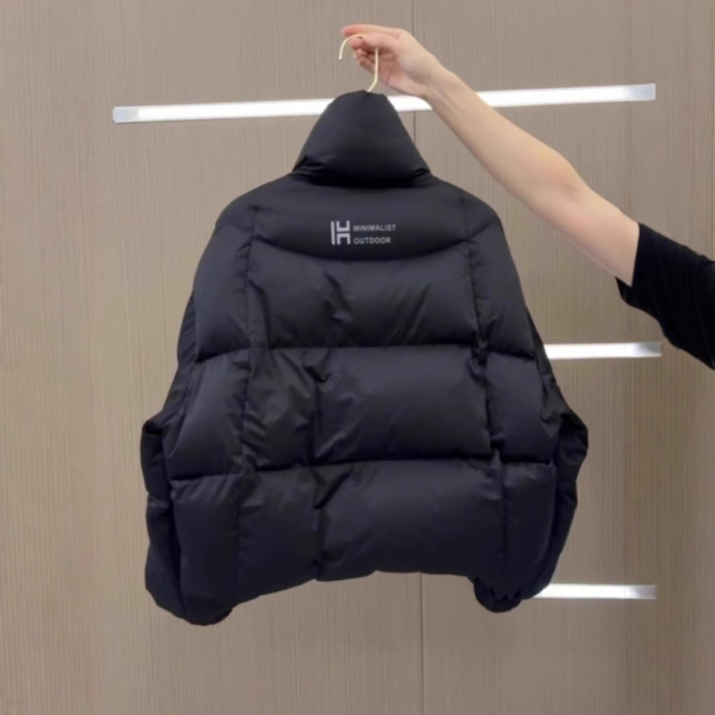 High-End and Stylish Black Cotton Jacket 2026 Spring Festival Fashionable Short Style for Petite People, Warm and Thickened Cotton Coat