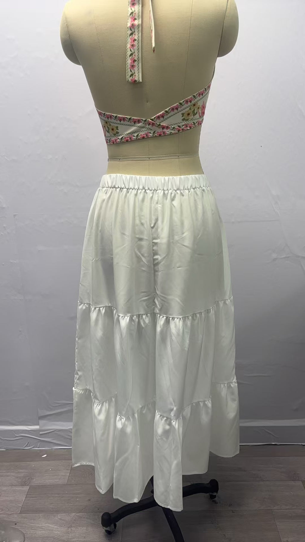 Amazon Women's Summer Bohemian Pleated A-Line Flowy Swing Layered New Skirt with Pockets
