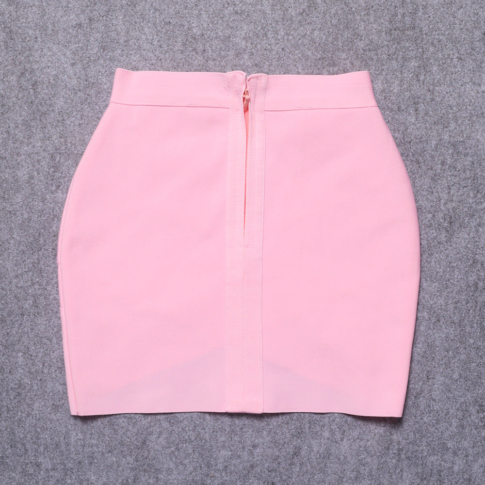 European and American Style Sexy Cross-Over Ultra-Short Skirt, High-Waisted Slit Bandage Bodycon Skirt, Nightclub Mini Skirt, Women's Clothing for Night Clubbing and Parties