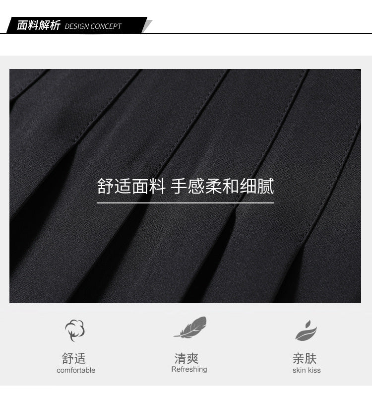 Half-Length Pleated Skirt Spring and Summer 2026 New Style Black Plus Size Autumn and Winter Plaid Korean Style High-Waisted A-Line Short Skirt