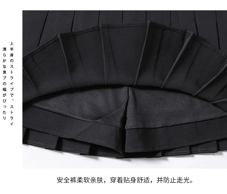Half-Length Pleated Skirt Spring and Summer 2026 New Style Black Plus Size Autumn and Winter Plaid Korean Style High-Waisted A-Line Short Skirt