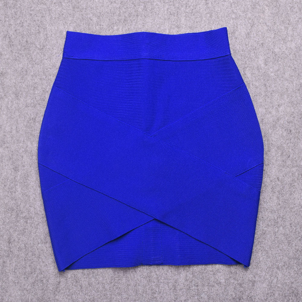 European and American Style Sexy Cross-Over Ultra-Short Skirt, High-Waisted Slit Bandage Bodycon Skirt, Nightclub Mini Skirt, Women's Clothing for Night Clubbing and Parties