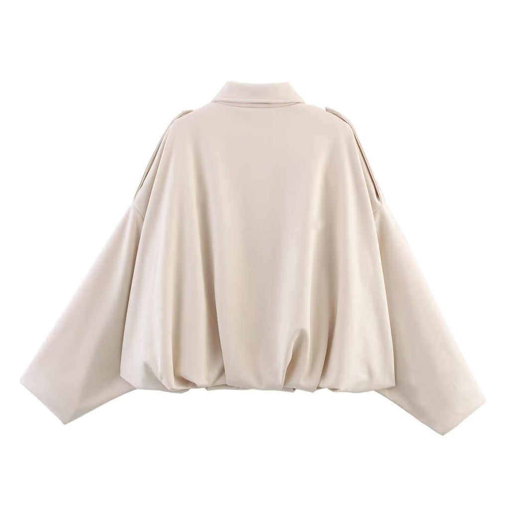 European and American Cross-Border Women's Clothing 2025 Early Spring New Fashion Suede Casual Style Versatile Casual Simple Aviator Jacket
