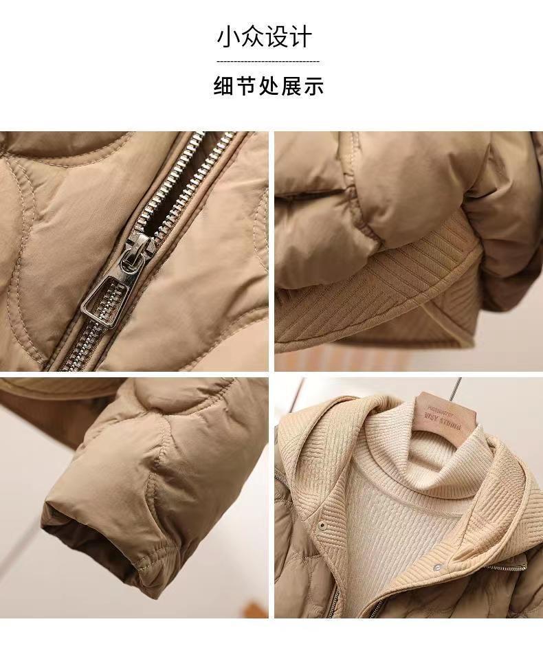 2025 Winter Popular Hooded Cotton Jacket for Women, Short Fake Two-Piece down Cotton Jacket for Women, Loose and Stylish Thickeneded Cotton Jacket Trendy