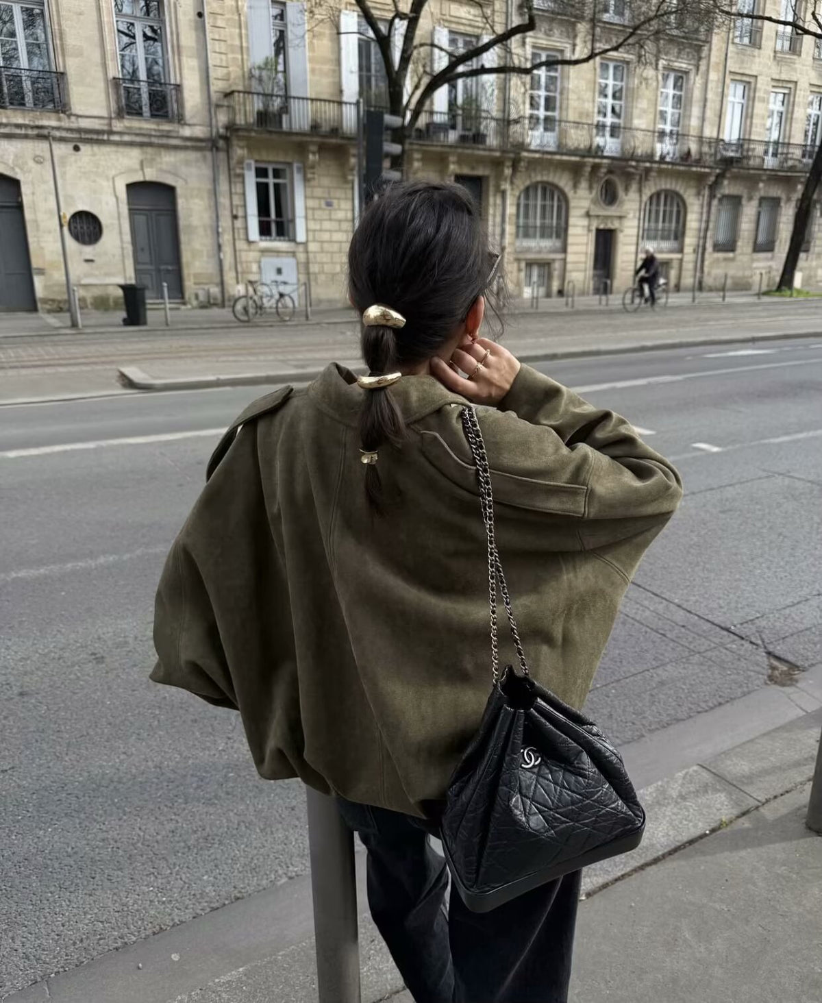 European and American Cross-Border Women's Clothing 2025 Early Spring New Fashion Suede Casual Style Versatile Casual Simple Aviator Jacket