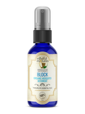 Bottle of Mindful Mixtures Block Organic Mosquito Deterrent on a white background