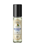 Bottle of 'Tranquility Sleep Well' essential oil by Mindful Mixtures on a white background